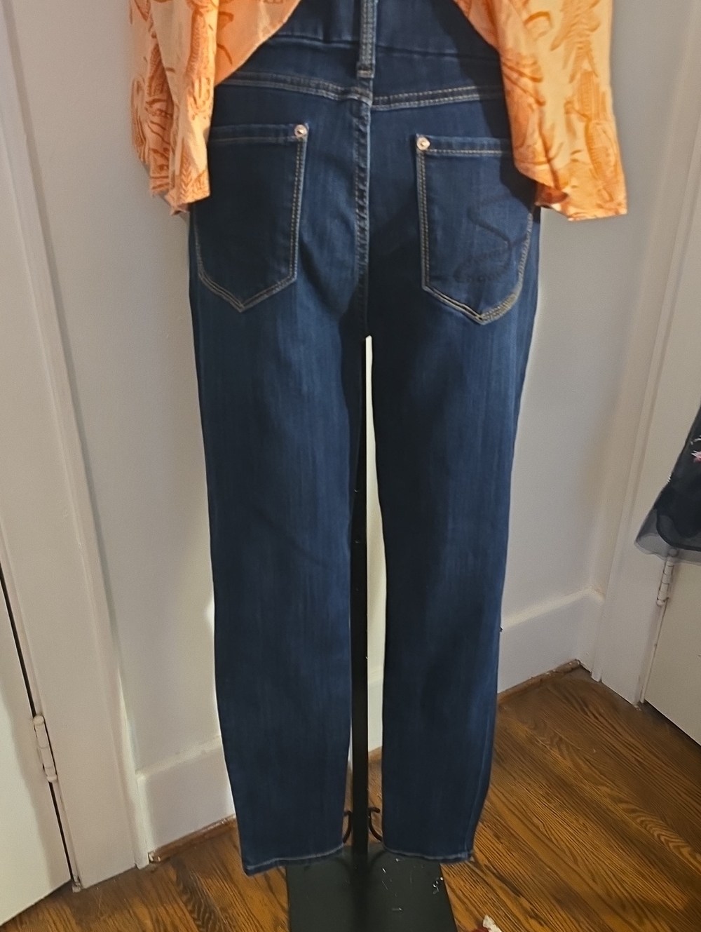 Seven7 Dark Indigo Straight-Leg Jeans for Women